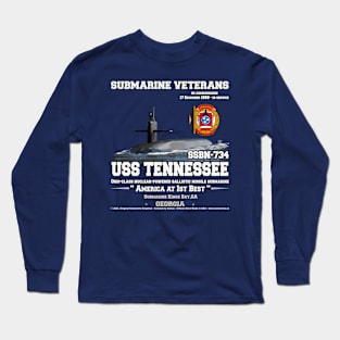 USS Tennessee SSBN-734 submarine Long Sleeve T-Shirt